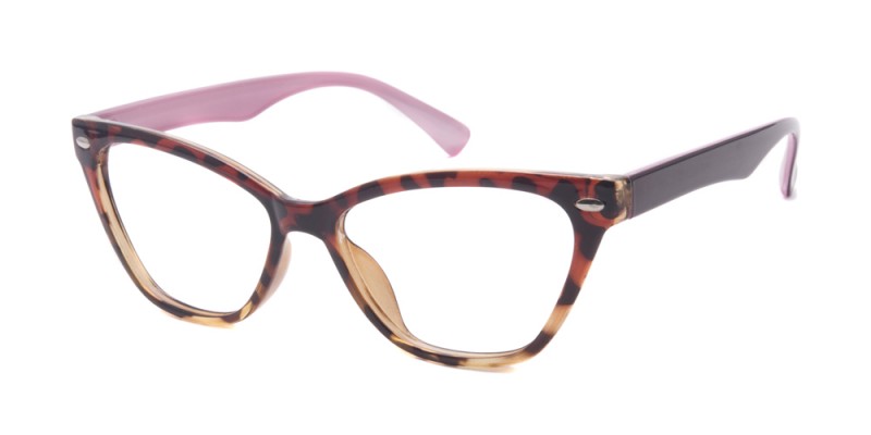 Novia Cat Eye - Tortoise/Pink Eyeglasses | GlassesShop.com